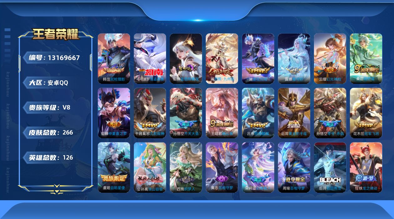 WZQM3338493王者荣耀账号详情图15