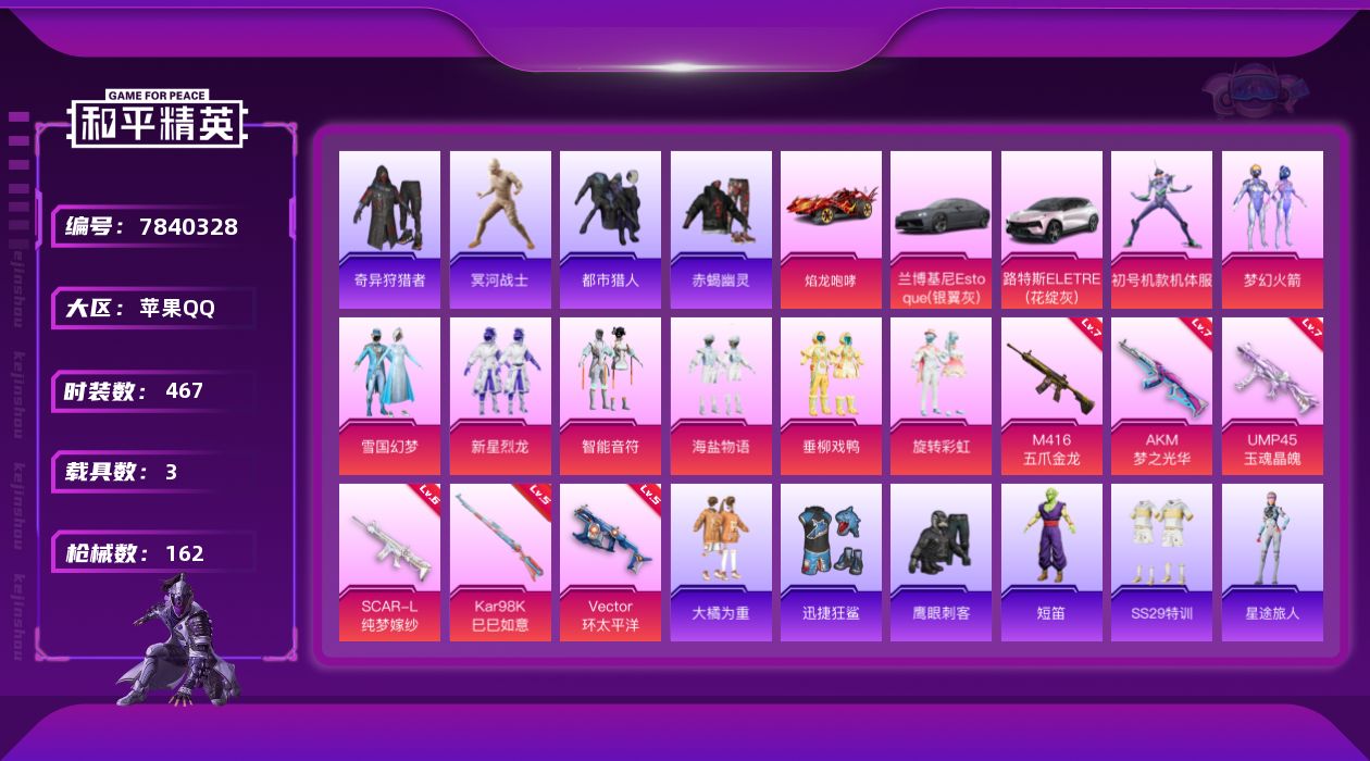 HPCMW3425774和平精英账号详情图2 HPCMW3425774和平精英账号详情图2