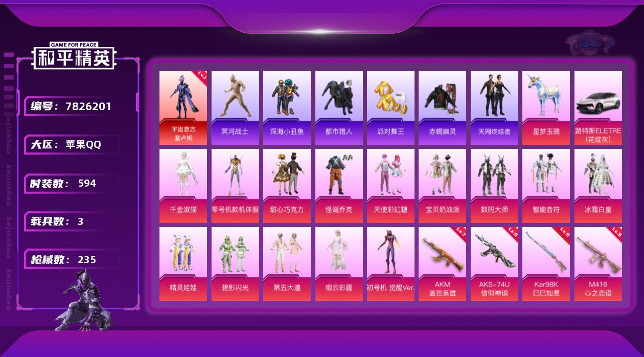 HPCMW3425888和平精英账号详情图2 HPCMW3425888和平精英账号详情图2