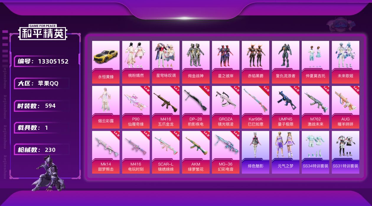 HPCMW3425643和平精英账号详情图2 HPCMW3425643和平精英账号详情图2