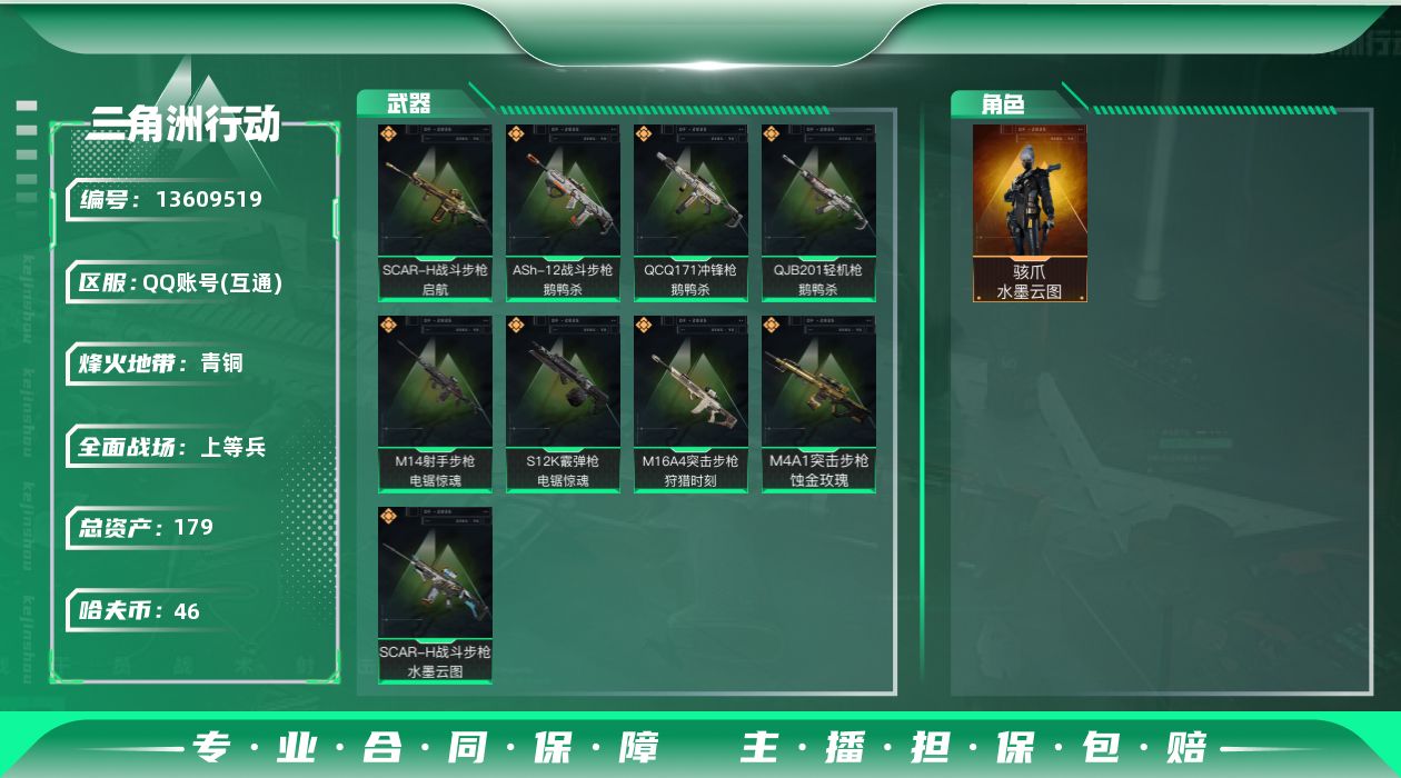 SJZQM360959三角洲行动账号详情图3