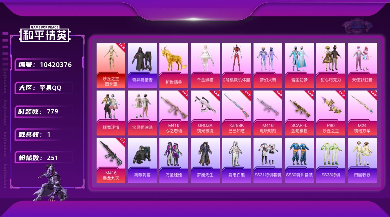 HPCMW3425818和平精英账号详情图2 HPCMW3425818和平精英账号详情图2