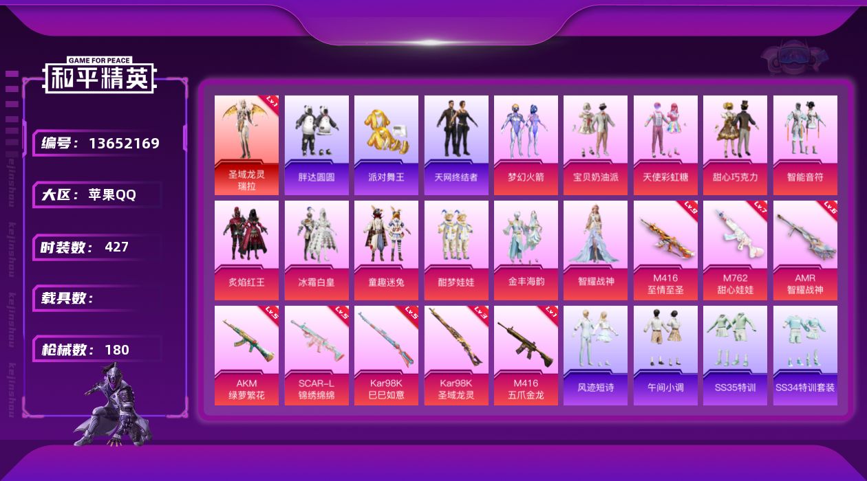 HPCMW3425704和平精英账号详情图2 HPCMW3425704和平精英账号详情图2