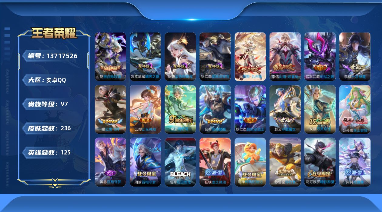 WZQM3373014王者荣耀账号详情图19