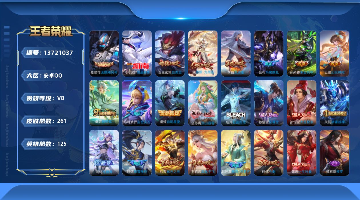 WZQM3373048王者荣耀账号详情图16