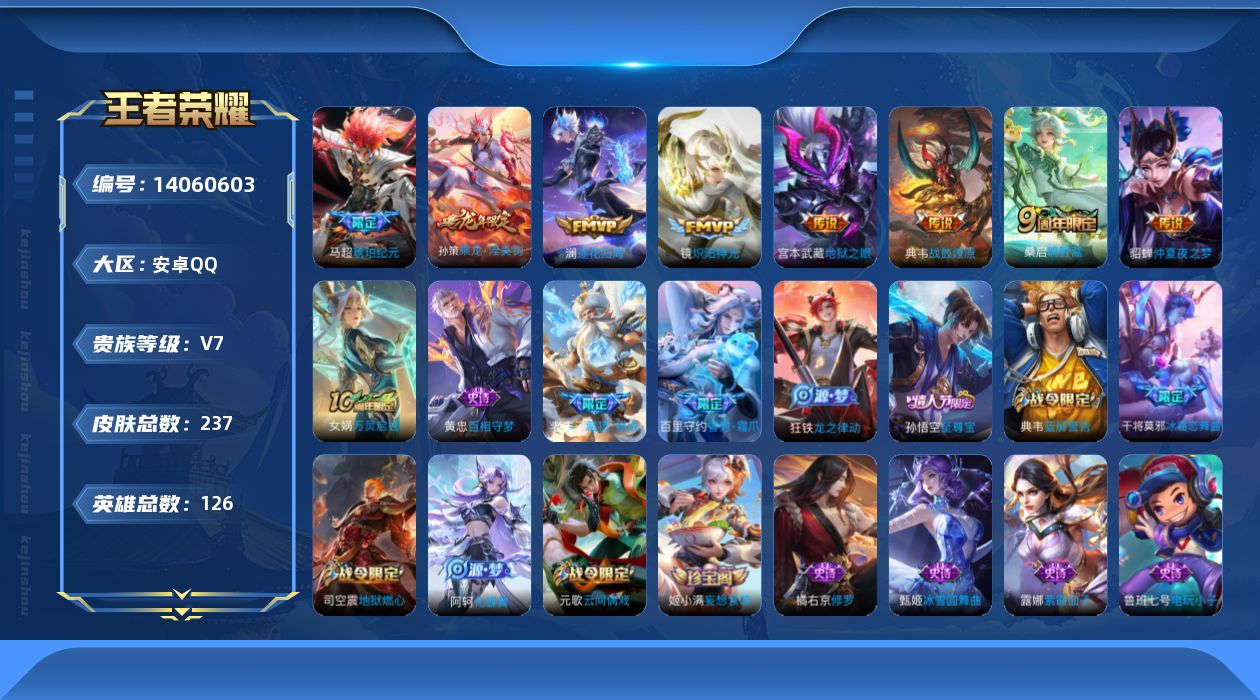 WZCMW3389019王者荣耀账号详情图11