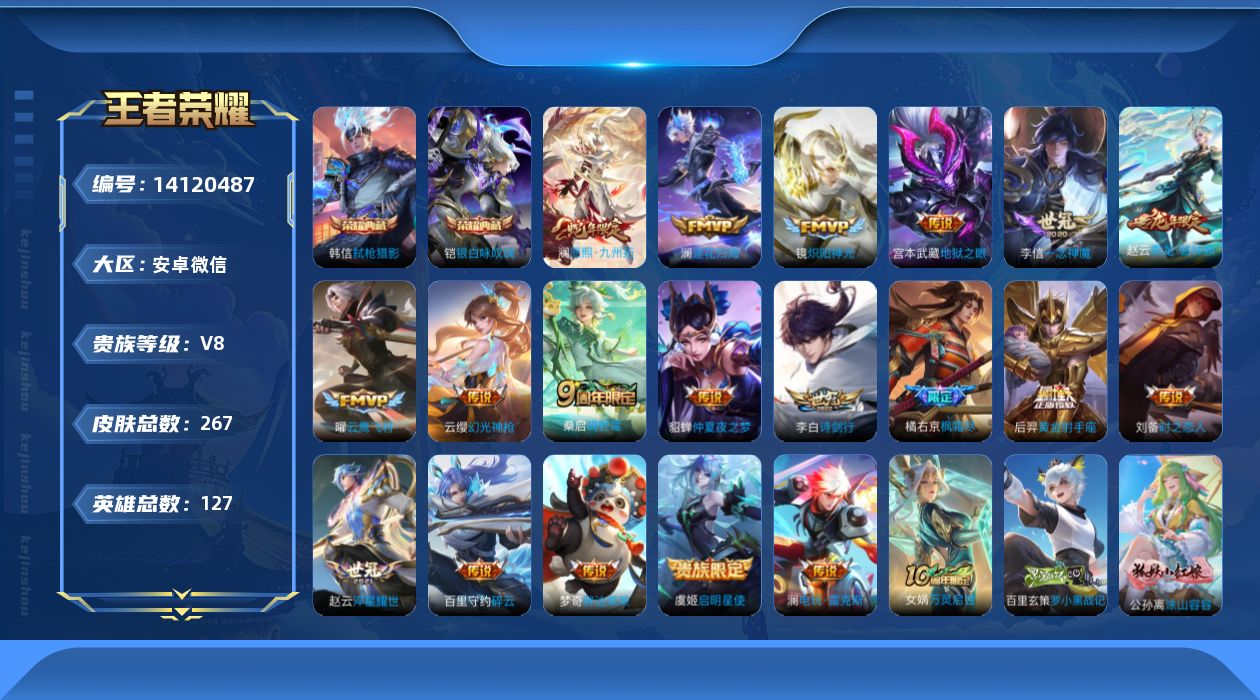 WZCMW3392811王者荣耀账号详情图15