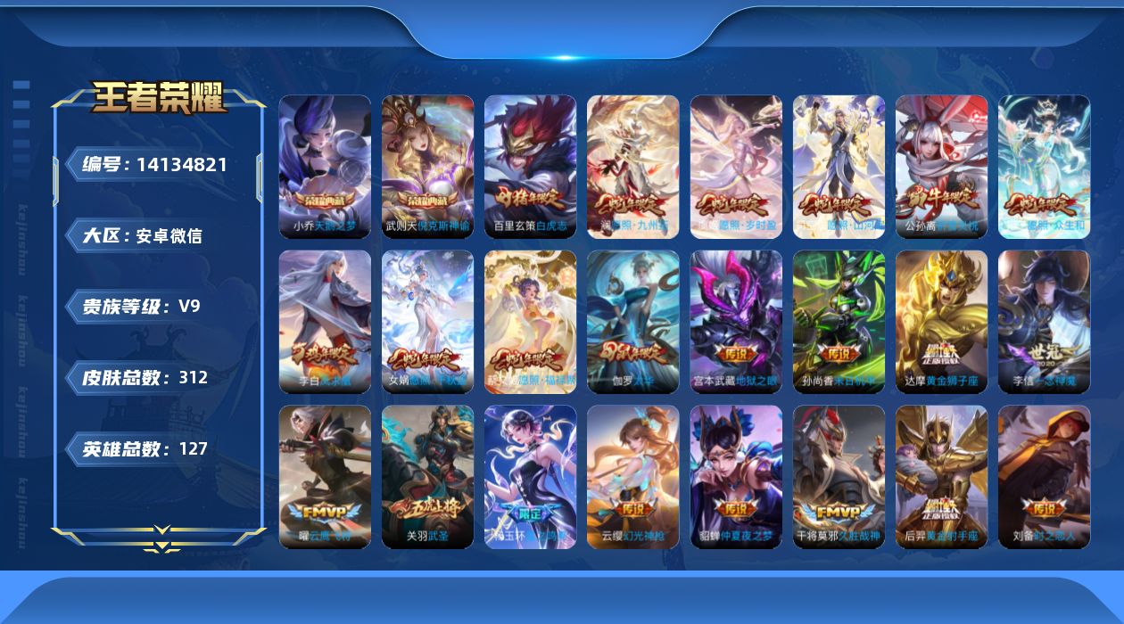 WZQM3393672王者荣耀账号详情图18