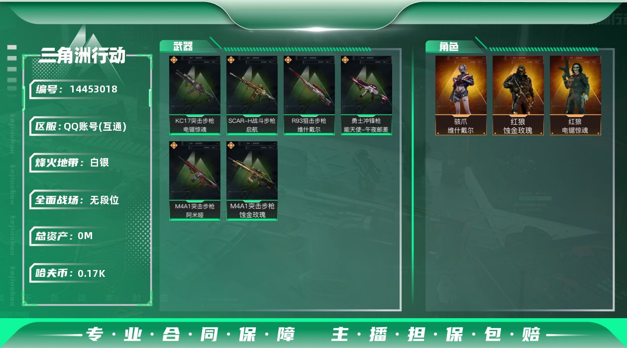 SJZQM382987三角洲行动账号详情图3