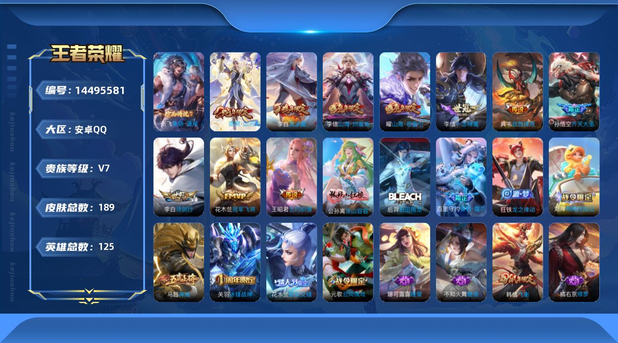 WZQM3430297王者荣耀账号详情图18 WZQM3430297王者荣耀账号详情图18
