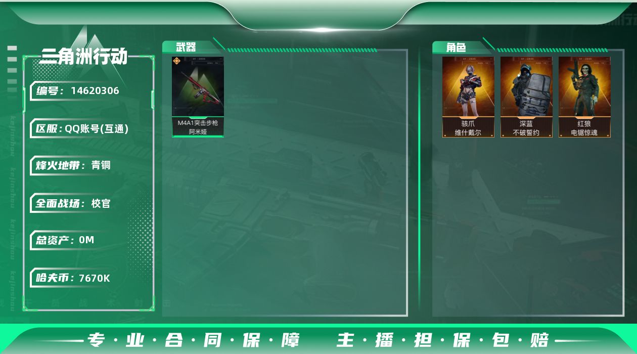 SJZCMW390014三角洲行动账号详情图2 SJZCMW390014三角洲行动账号详情图2