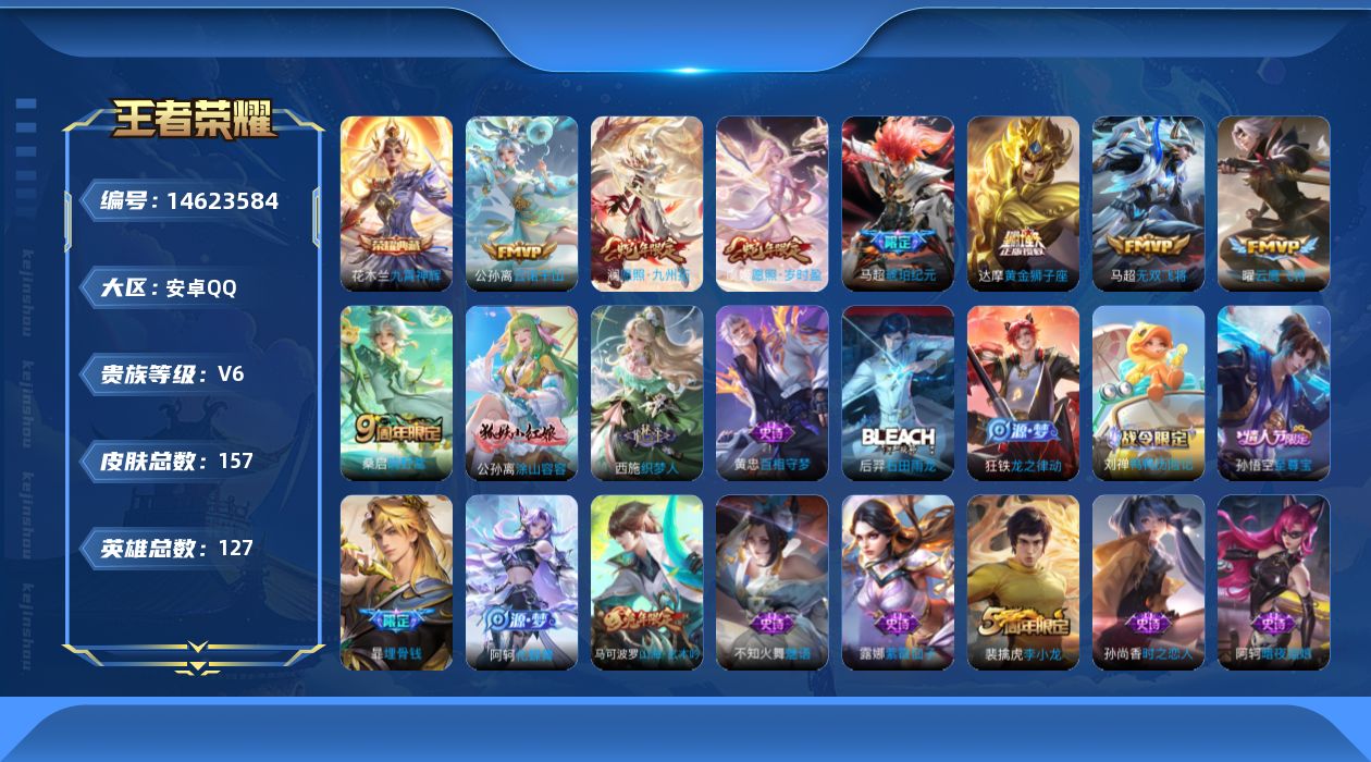 WZQM3439876王者荣耀账号详情图14