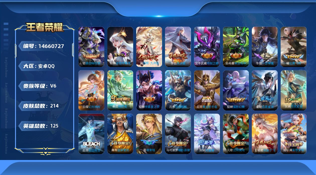 WZQM3442973王者荣耀账号详情图19