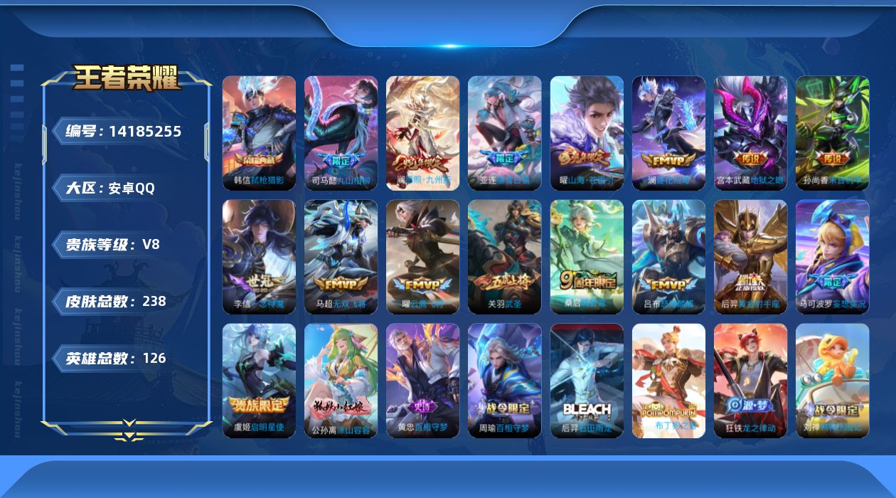 WZQM3396667王者荣耀账号详情图18