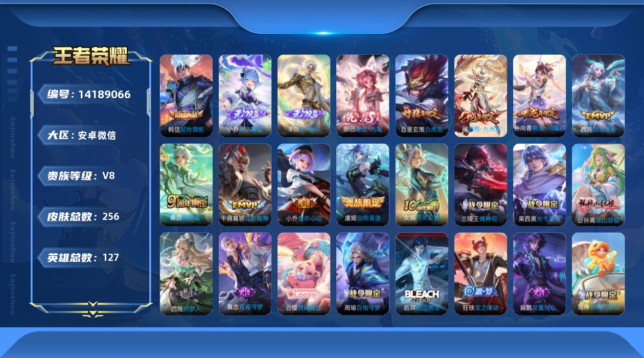 WZCMW3401751王者荣耀账号详情图13