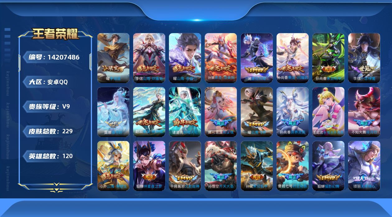 WZQM3397937王者荣耀账号详情图20