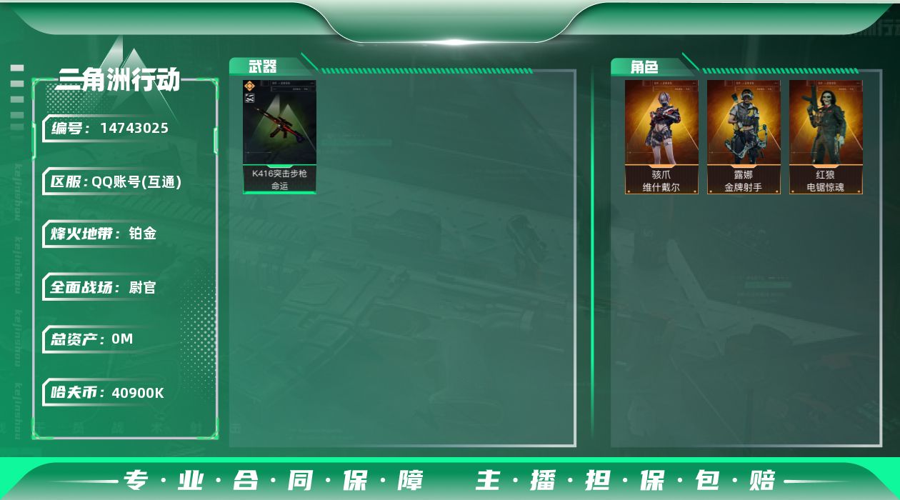 SJZCMW393952三角洲行动账号详情图2