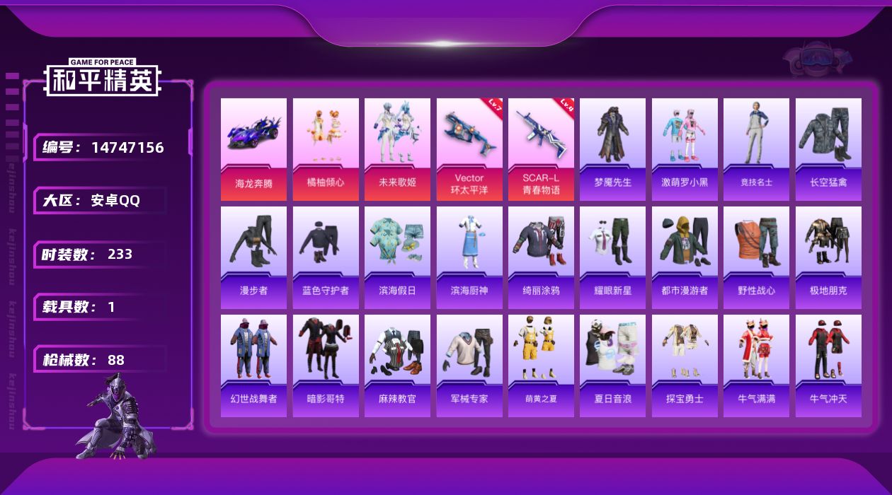 和平精英账号安卓QQ[14747156]2粉装 2特效枪 1.0载具 5印记 可二次 
【热门装扮】梦魇先生,激萌罗小黑