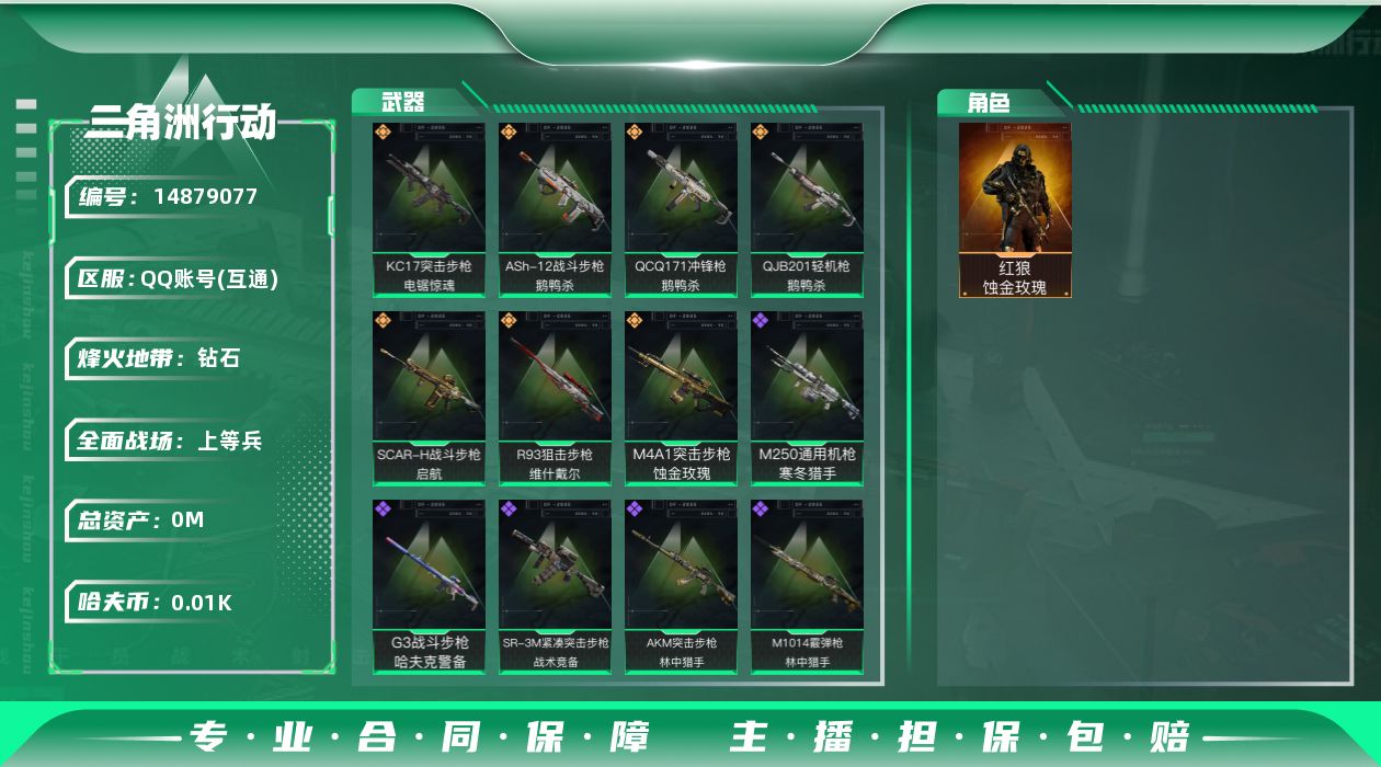 SJZQM398642三角洲行动账号详情图3