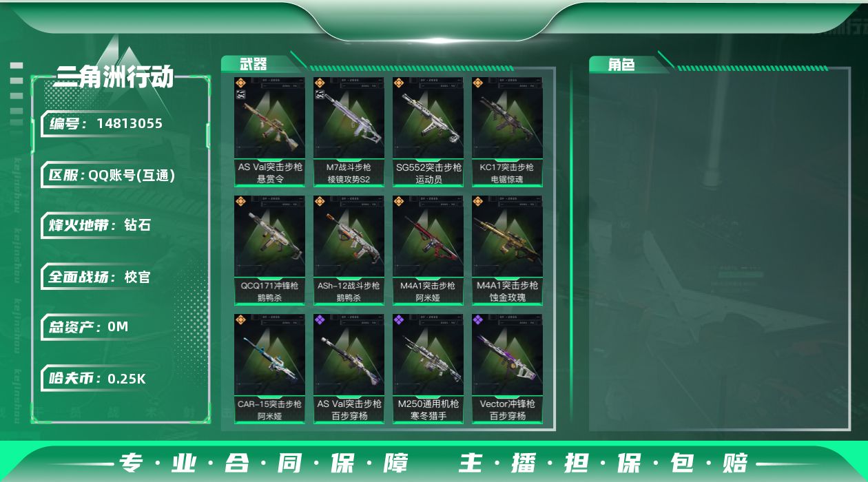 SJZQM396960三角洲行动账号详情图3