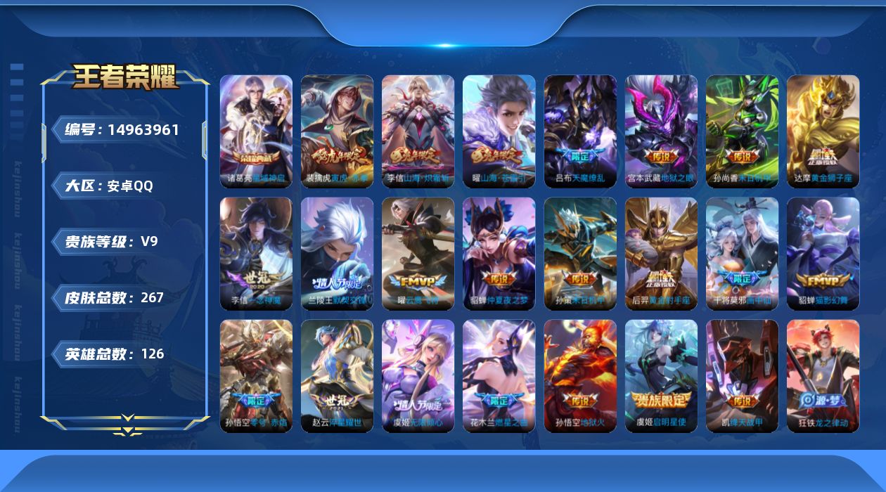 WZQM3472351王者荣耀账号详情图16