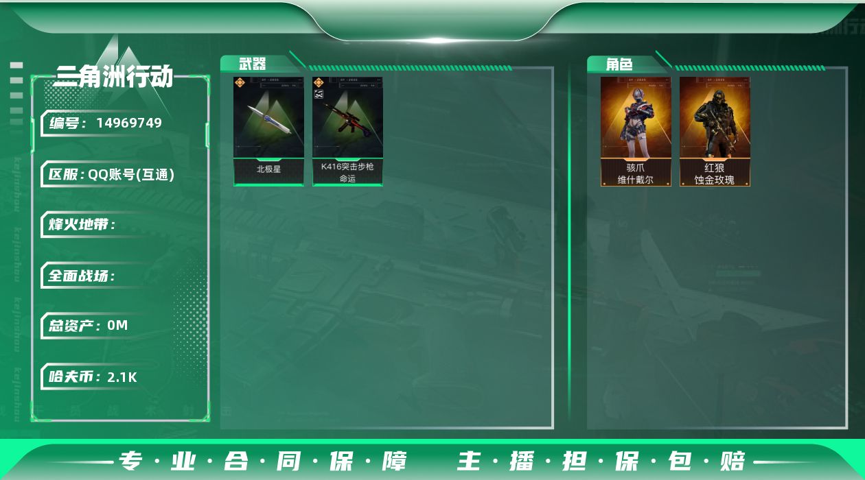 SJZQM3100897三角洲行动账号详情图3