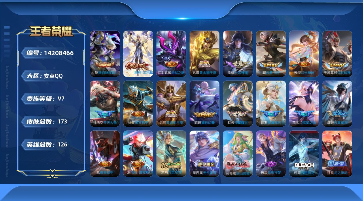 WZQM3398017王者荣耀账号详情图20