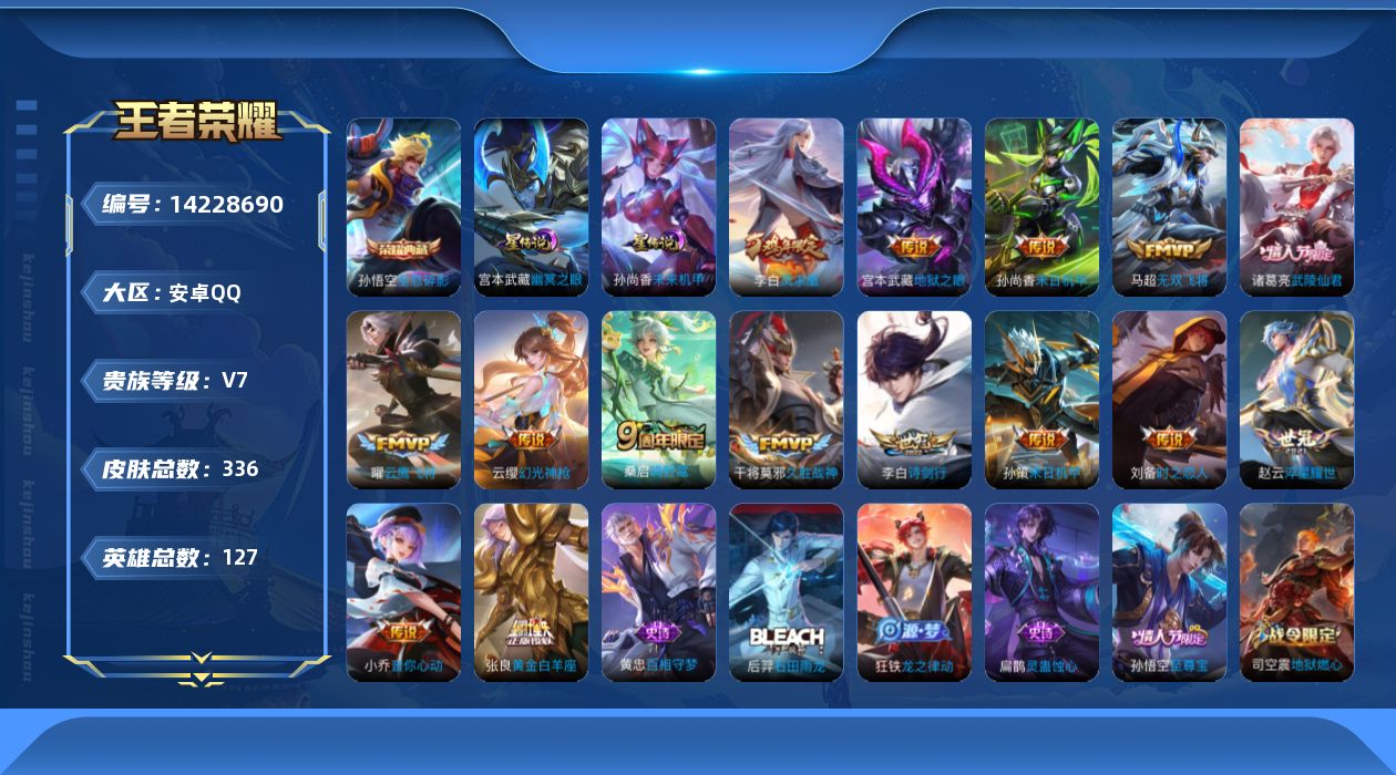 WZQM3399253王者荣耀账号详情图14 WZQM3399253王者荣耀账号详情图14