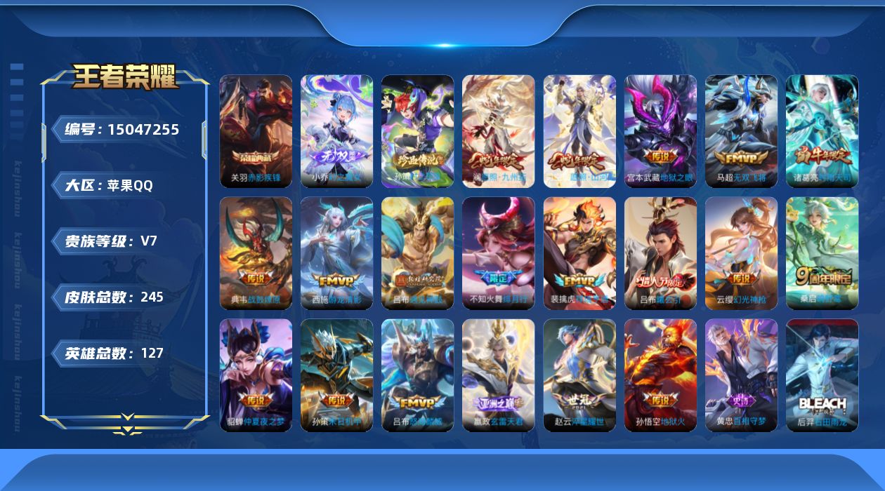 WZQM3478718王者荣耀账号详情图16