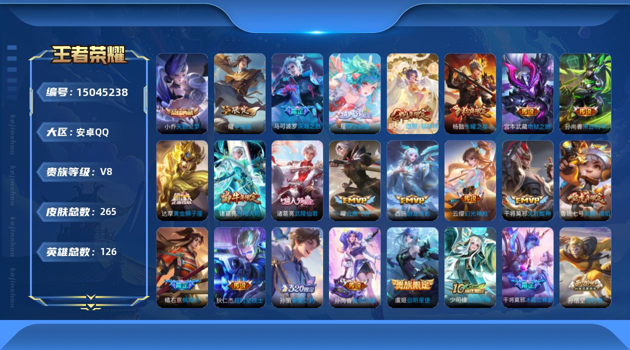 WZQM3478603王者荣耀账号详情图17