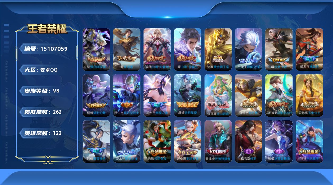 WZQM3483492王者荣耀账号详情图14