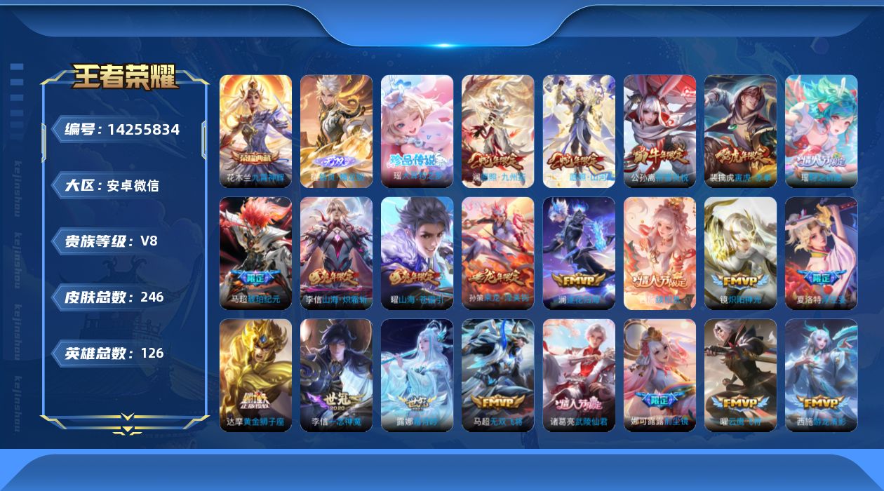 WZQM3401572王者荣耀账号详情图20