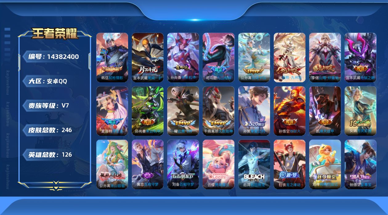 WZQM3413205王者荣耀账号详情图18 WZQM3413205王者荣耀账号详情图18