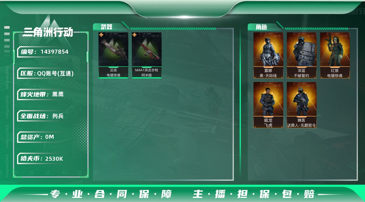 SJZQM382022三角洲行动账号详情图3 SJZQM382022三角洲行动账号详情图3