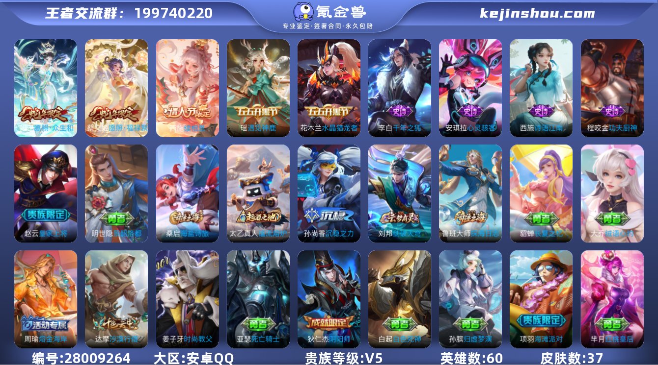 实名: 可修改 贵族等级: V5 英雄数:...