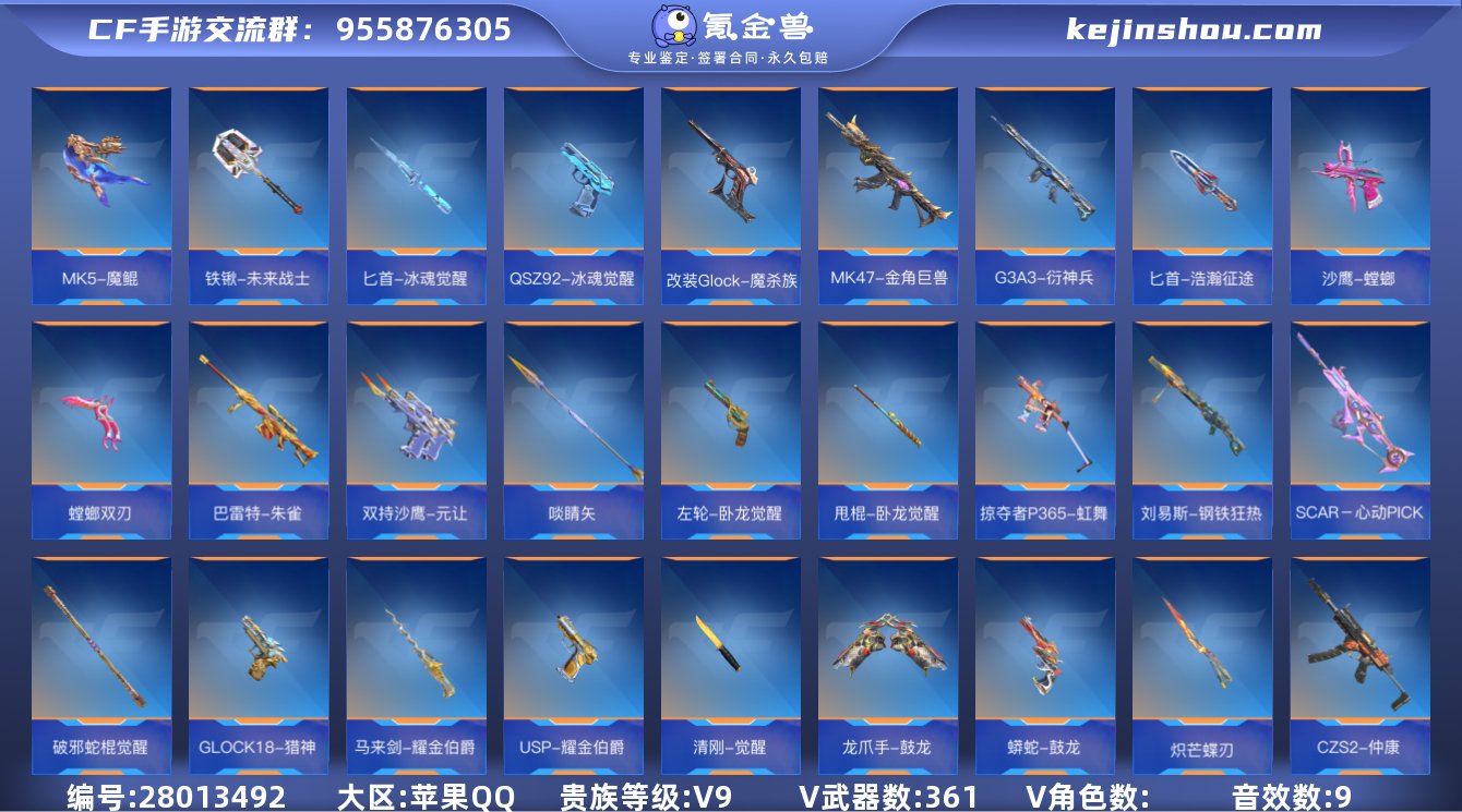 实名:不可修改 贵族等级:V9 v武器数:...
