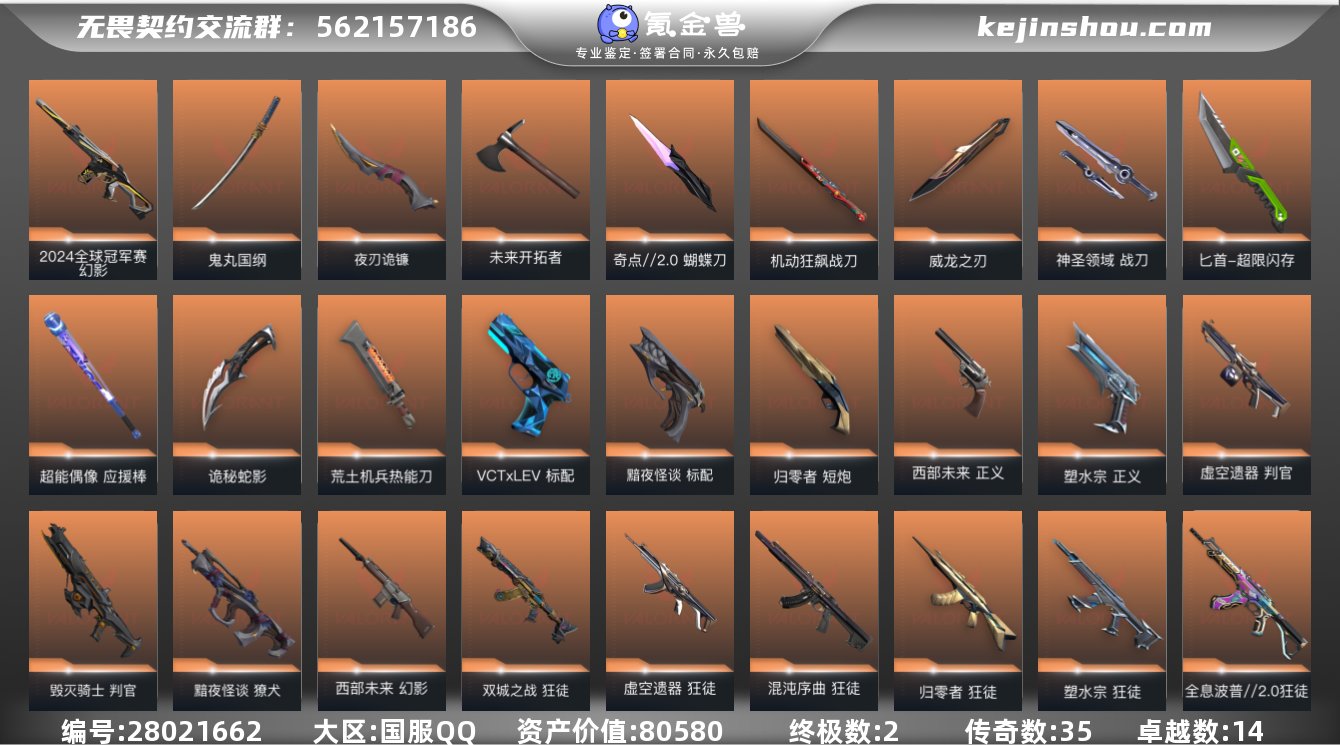 实名:不可修改 皮肤资产价值:80580 ...