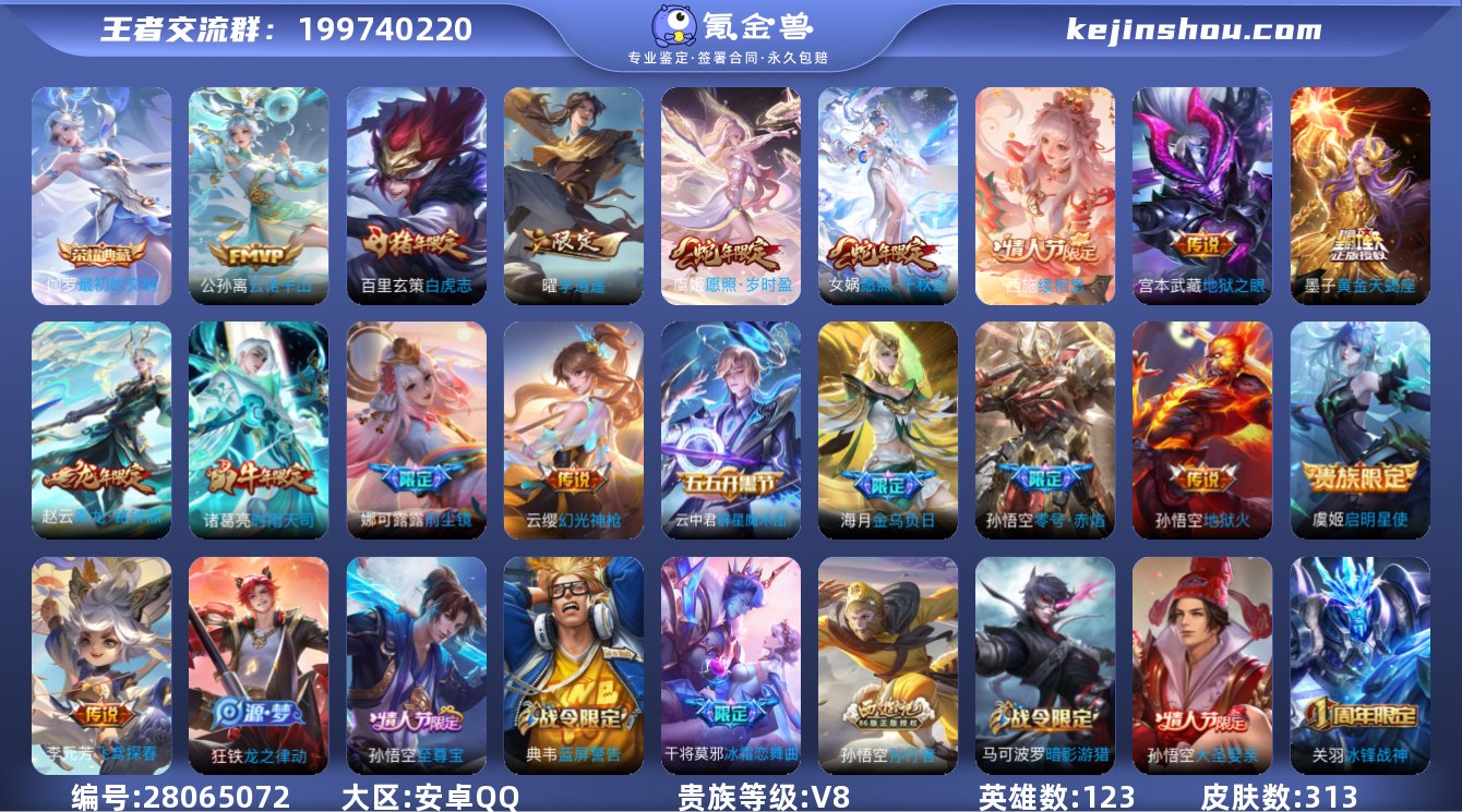 V8 1典藏 2无双 18传说 1星元 3...