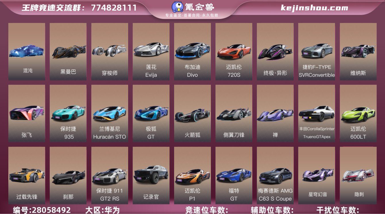 混沌 黑曼巴,穿梭师,莲花 Evija,布...