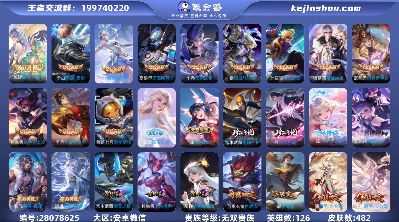 实名:可修改 英雄数:126 皮肤数:48...