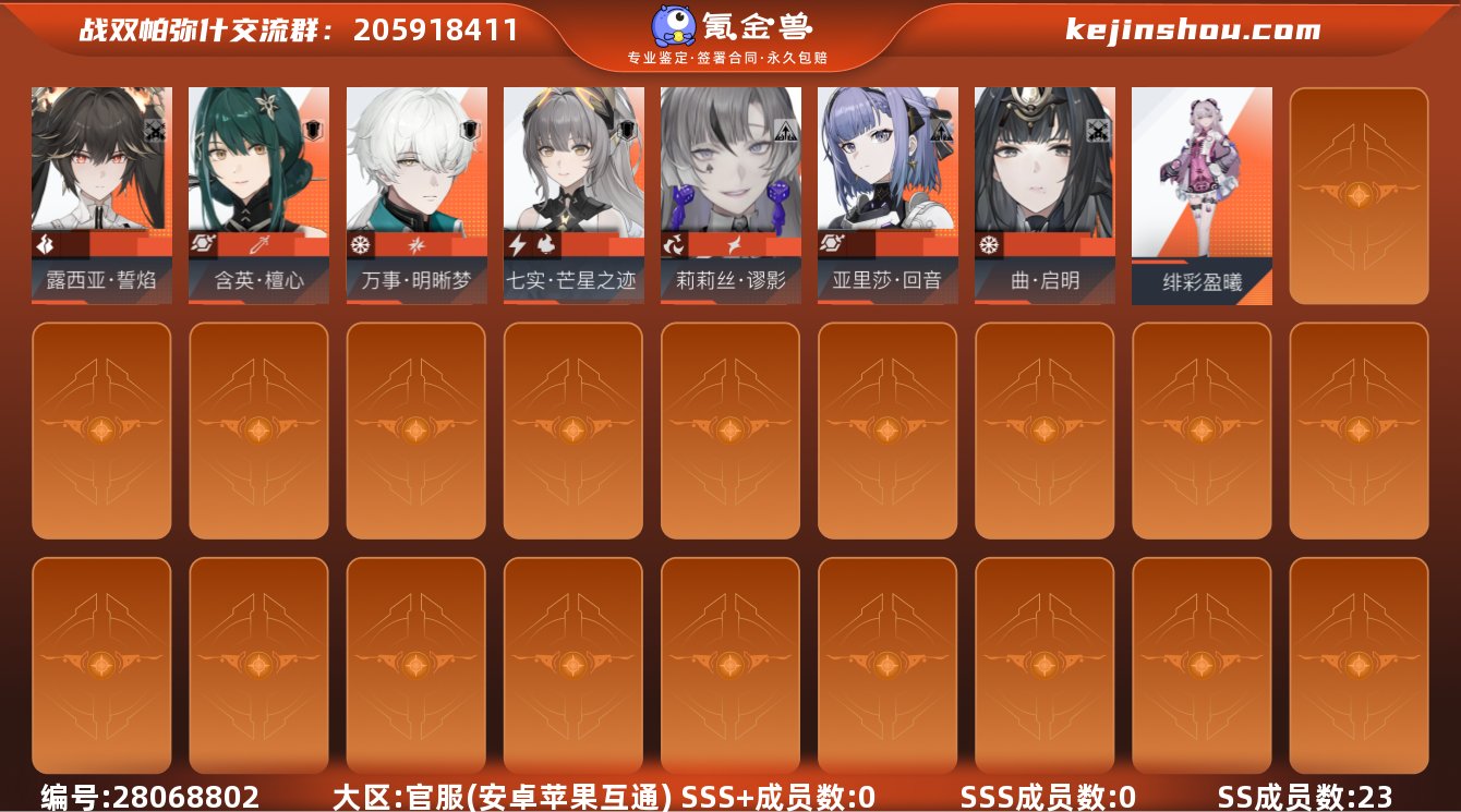 SSS+成员数量:0 SSS成员数量:0 ...