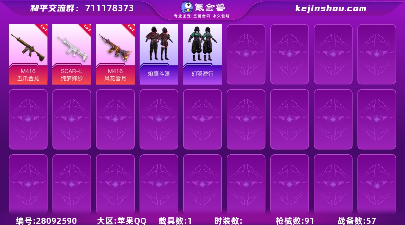 实名: 可修改 时装数: 207 载具数:...