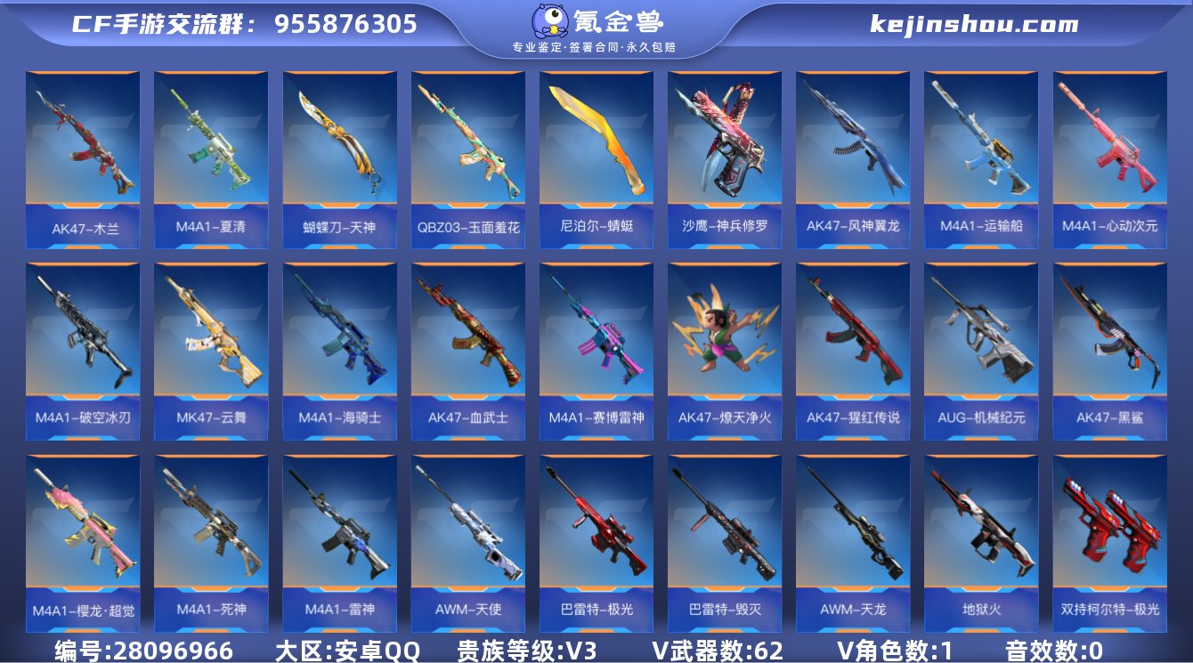 实名:可修改 贵族等级:V3 v武器数:6...
