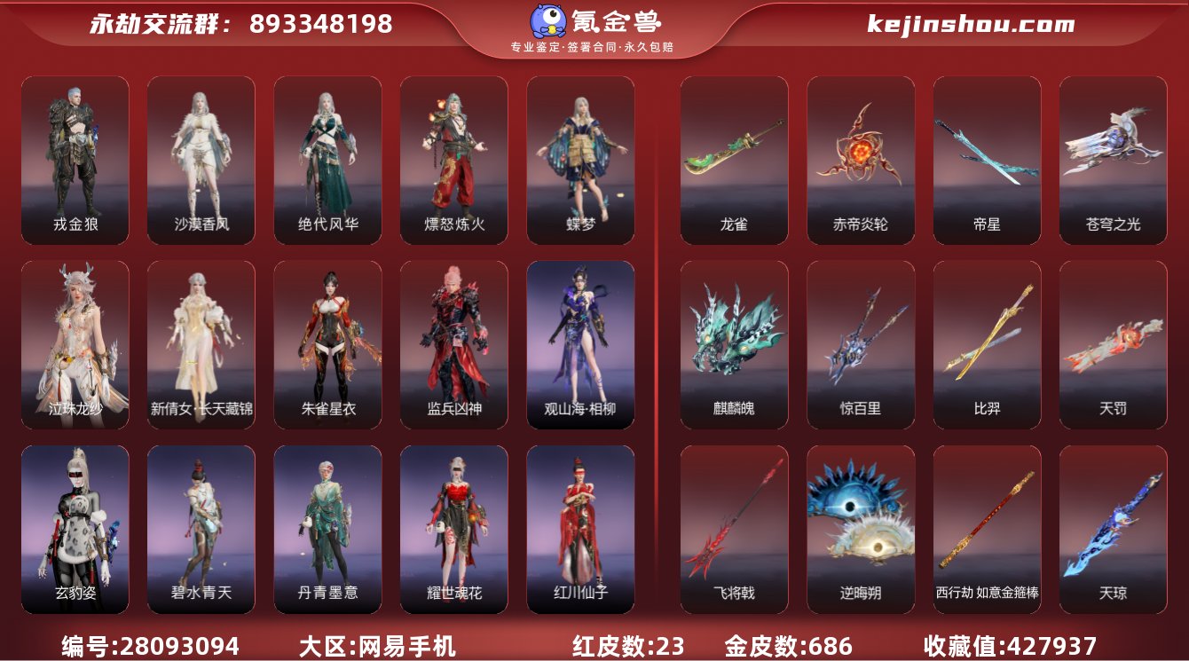 收藏值:427937 红皮数:23 黄皮数...