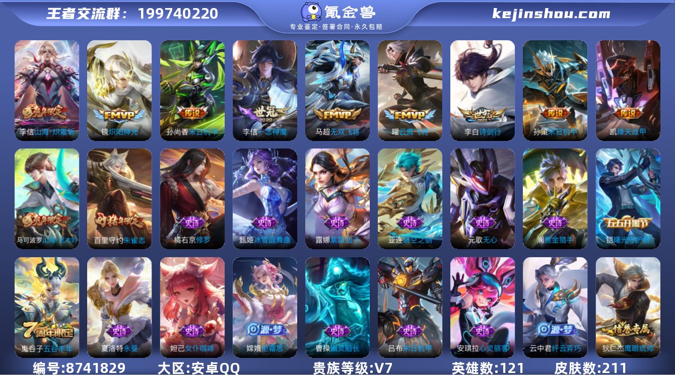 MWZ98855【211皮肤9传说V7】安...