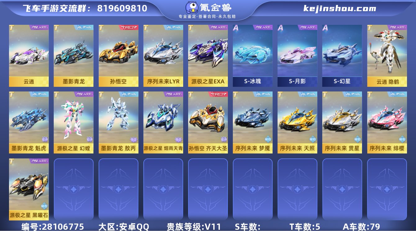 【5T/魁虎隐鹤/源极序列青龙悟空云魈】实...