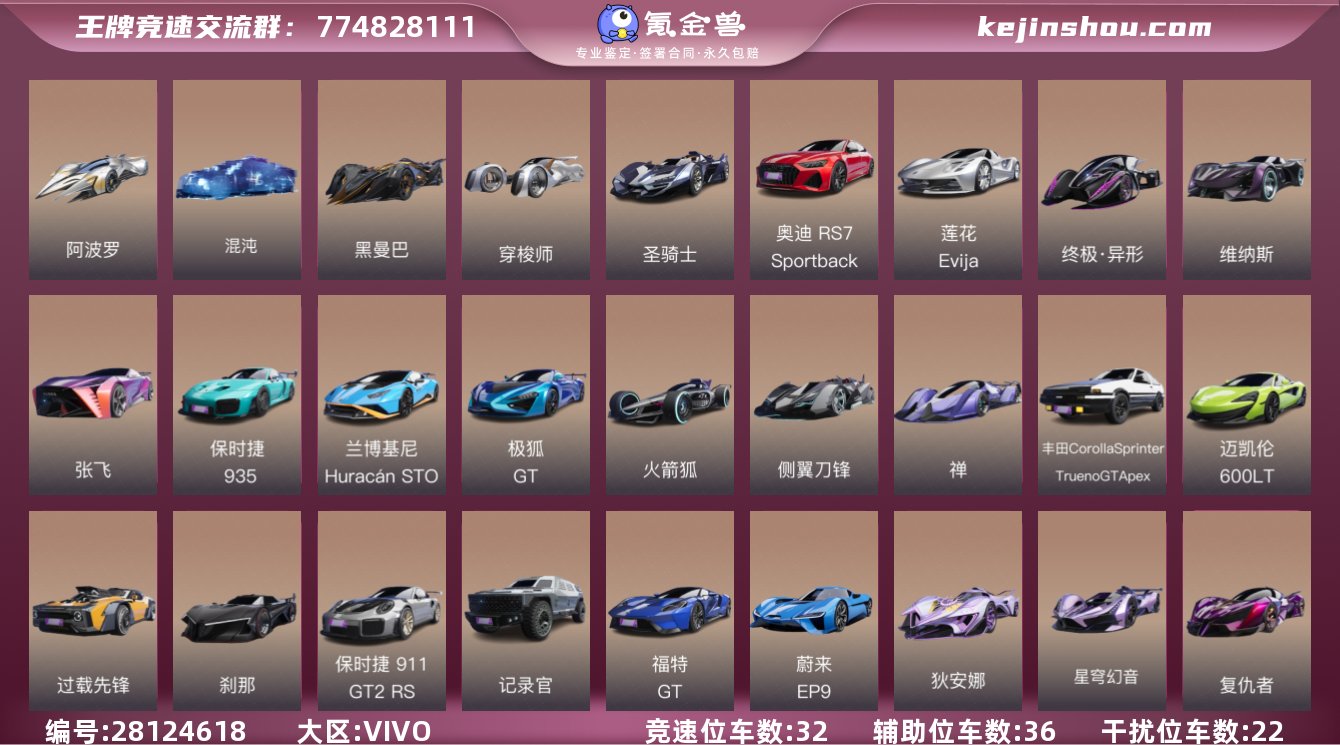 干扰位车辆数:22 竞速位车辆数:32 辅...