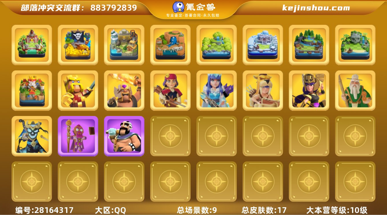 【BL1631】等级232/17王皮/9场...
