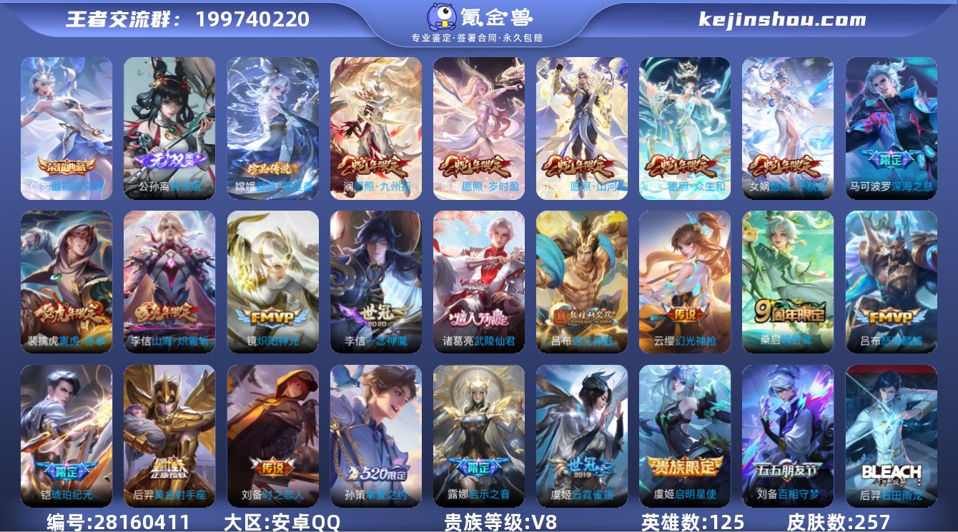 【特价出售】安卓q-V-257皮肤-1典藏...