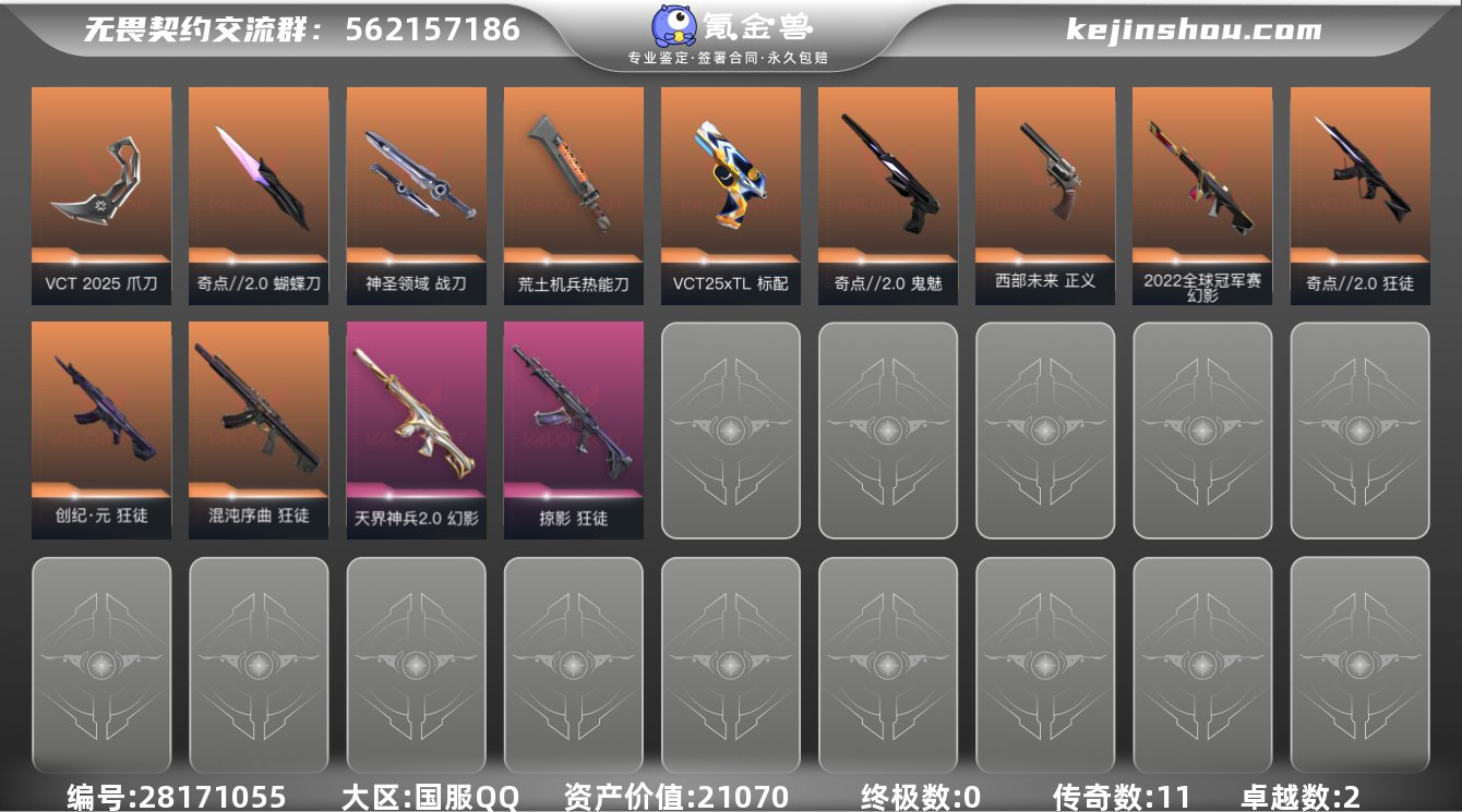 实名:可修改 皮肤资产价值:21070 终...